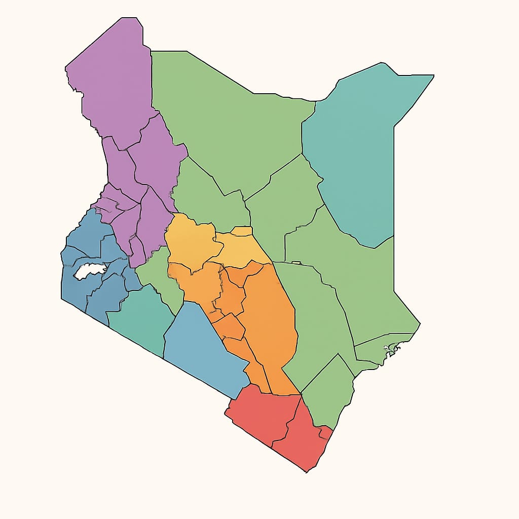 Kenya Counties Map